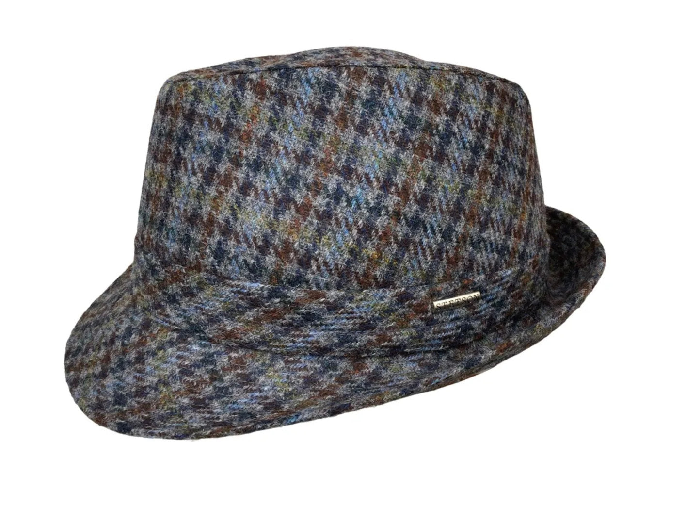 STETSON Trilby Stoffhut kariert Glencheck Größe 62