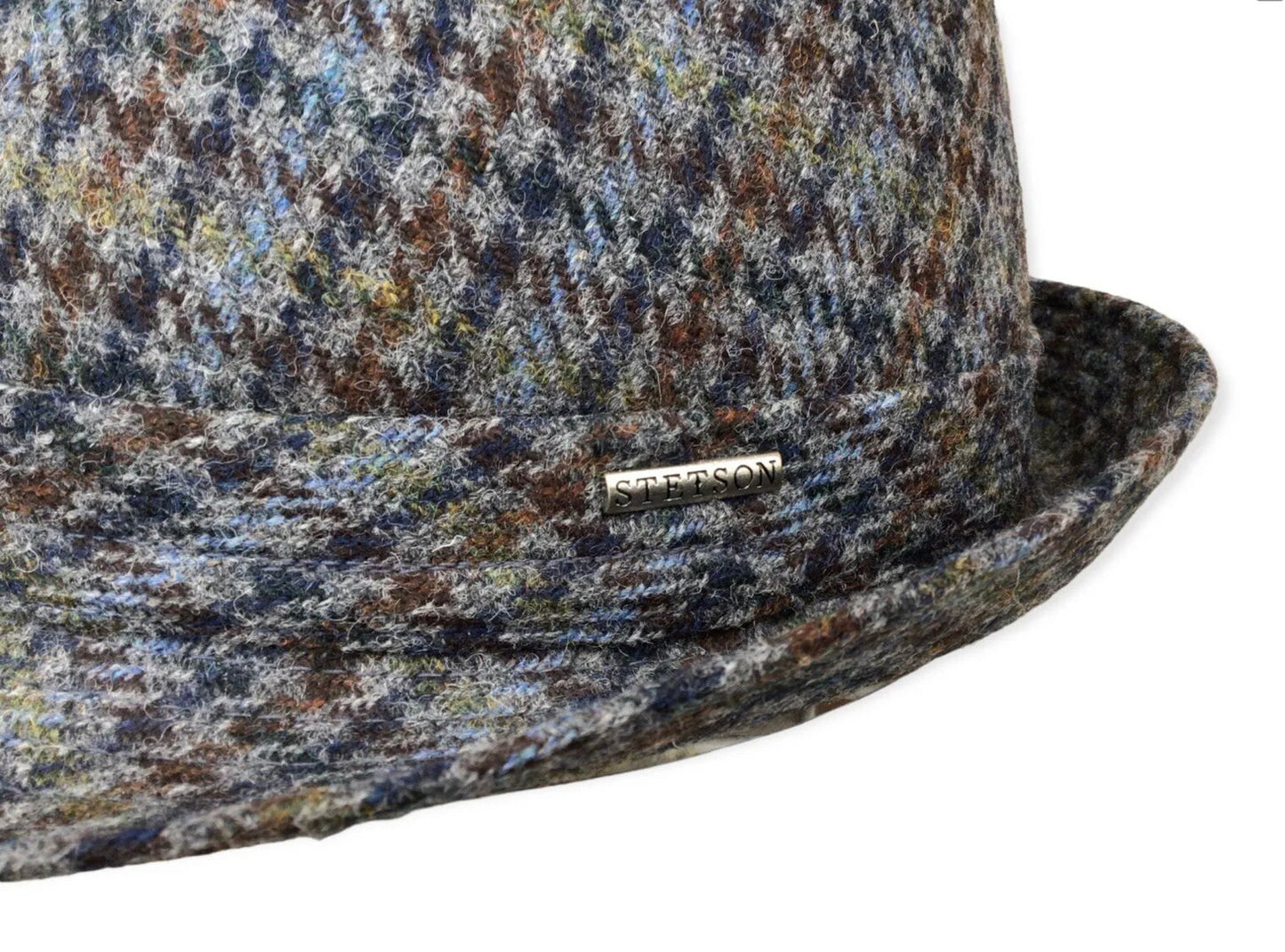 STETSON Trilby Stoffhut kariert Glencheck Größe 62