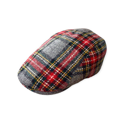HARRIS-TWEED Mütze Göttmann Richmond Schottenkaro Schurwolle