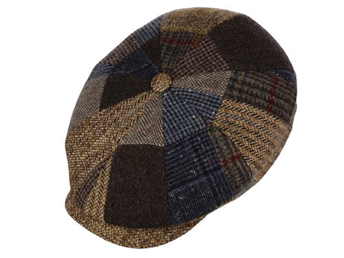 STETSON Mütze Hatteras Patchwork 8-panel NEW TREND braun Winter