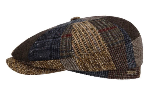 STETSON Mütze Hatteras Patchwork 8-panel NEW TREND braun Winter