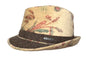 STETSON Stoffhut Trilby UNISEX Sommerhut beige SAMT