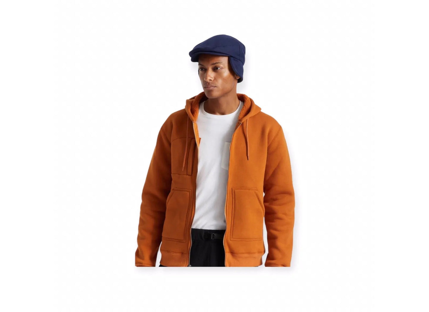 BRIXTON Mütze HOOLIGAN BAGGY EF SNAP CAP Ohrenklappen blau