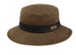 STETSON bucket hat brown Vintage look Outdoorhut Stoffhut Fischerhut Anglerhut
