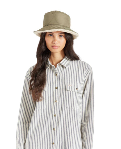 BRIXTON Hut bucket hat PETRA oliv/grün Wendehut Stoffhut UNISEX