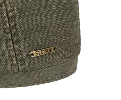 STETSON Mütze Hatteras oliv/grün UPF40+ Leinen Cotton  Sommer