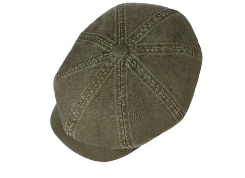 STETSON Mütze Hatteras oliv/grün UPF40+ Leinen Cotton  Sommer