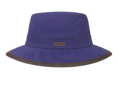 STETSON bucket hat Cotton blau Sommerhut UVSchutz SUN GUARD Stoffhut