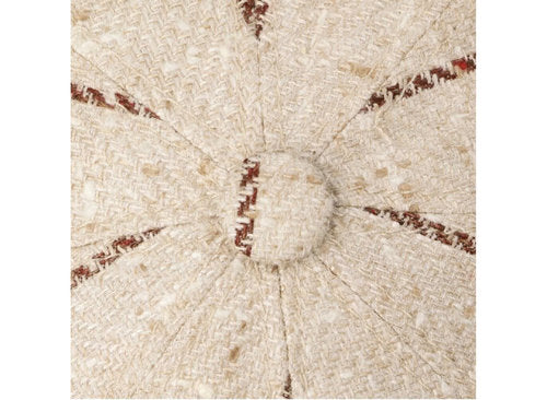 STETSON Mütze Hatteras mit Seide beige/braun kariert Winter