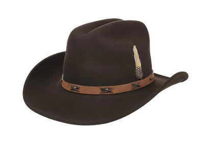 STETSON Westernhut CATTLEMAN/VICTORVILLE braun Wollfilz Cowboyhut USA Gr.59