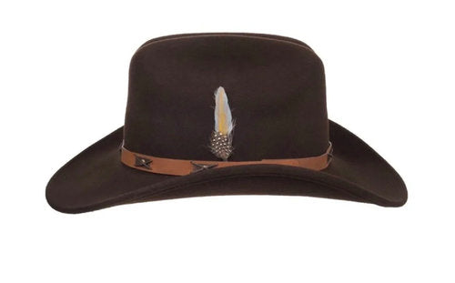 STETSON Westernhut CATTLEMAN/VICTORVILLE braun Wollfilz Cowboyhut USA Gr.59