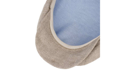 STETSON Mütze Hatteras Leinen beige/braun Sommer