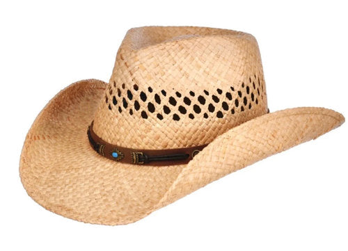 STETSON Westernhut Strohhut RIFTERSON Raffia Cowboyhut