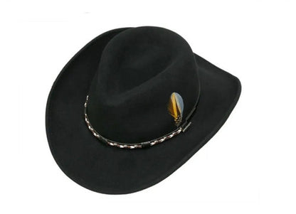 STETSON Westernhut AMASA Cowboyhut Wollfilz schwarz