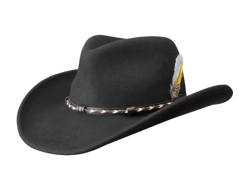 STETSON Westernhut AMASA Cowboyhut Wollfilz schwarz