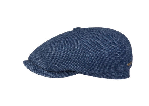STETSON Mütze Hatteras Linen/Cotton blau Sommer
