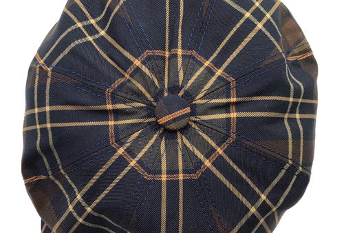 STETSON Mütze Hatteras braun kariert Sommer Bakerboy/Newsboy