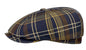 STETSON Mütze Hatteras braun kariert Sommer Bakerboy/Newsboy
