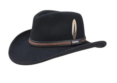 STETSON Westernhut CHASNEY Cowboyhut Wollfilz schwarz