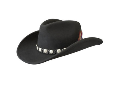 STETSON Westernhut Hackberry Cowboyhut Wollfilz schwarz