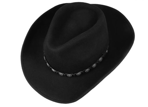 STETSON Westernhut Hackberry Cowboyhut Wollfilz schwarz