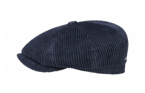 STETSON Mütze Hatteras CORD dunkelblau Gr.M/57 Baumwolle
