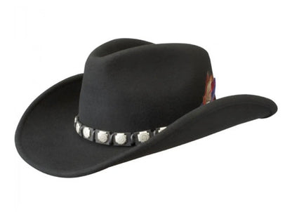 STETSON Westernhut Hackberry Cowboyhut Wollfilz schwarz