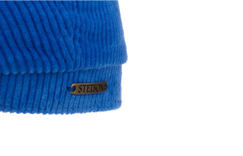 STETSON Mütze Hatteras CORD hellblau Baumwolle