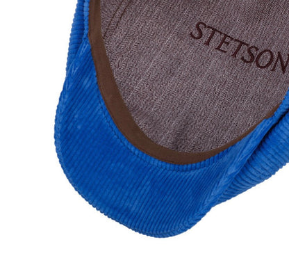STETSON Mütze Hatteras CORD hellblau Baumwolle