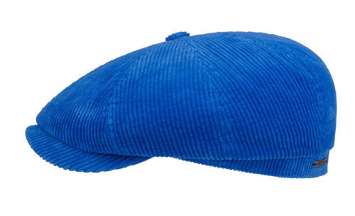STETSON Mütze Hatteras CORD hellblau Baumwolle