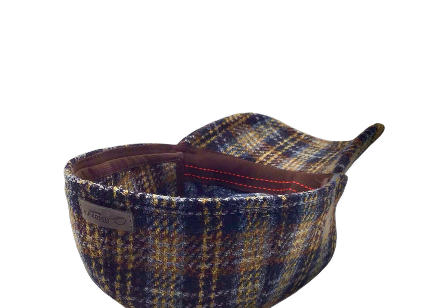 HARRIS-TWEED Mütze Göttmann BASECAP Ohrenklappen braun Schottenkaro