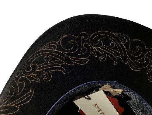STETSON Westernhut schwarz Cowboyhut Wollfilz