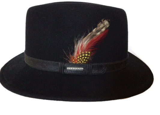 STETSON Traveller Filzhut schwarz Fedora vitafelt