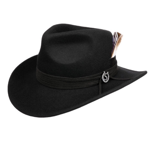 STETSON Westernhut Wollfilz schwarz Cowboyhut