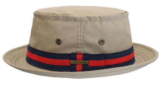 STETSON Sommerhut PLAYER Stoffhut UPF40+ SUN GUARD Safarihut beige Gr.M