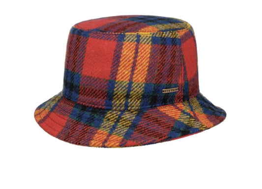 STETSON bucket HARRIS TWEED Stoffhut Wollhut Tartan Buchanan