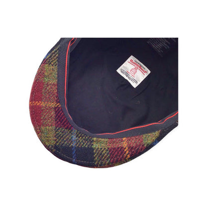 HARRIS-TWEED Mütze rost/grün mehrfarbig bis GATSBY Schurwolle