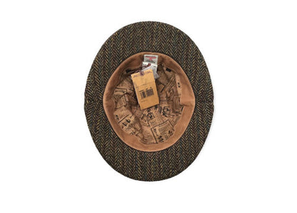 STETSON Deerstalker HARRIS TWEED bucket Wollhut Stoffhut