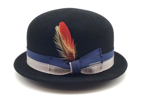 STETSON Bowler Melone Wollfilz schwarz Gr.M