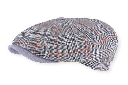 FLÈCHET Mütze MF Bakerboy Tartan "Prince of Wales Check" Glencheck kariert Sommer