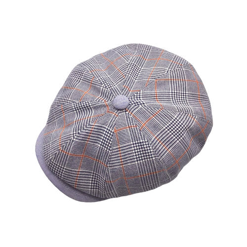 FLÈCHET Mütze MF Bakerboy Tartan "Prince of Wales Check" Glencheck kariert Sommer