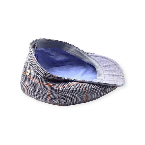 FLÈCHET Mütze MF Bakerboy Tartan "Prince of Wales Check" Glencheck kariert Sommer