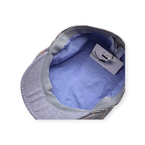 FLÈCHET Mütze MF Bakerboy Tartan "Prince of Wales Check" Glencheck kariert Sommer