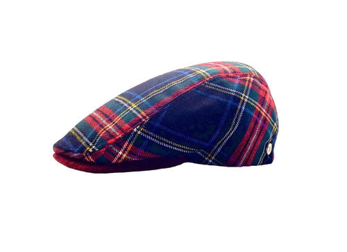 FLÈCHET Mütze Schottenmütze Tartan kariert STEWART BLACK