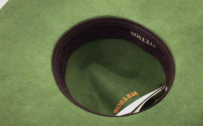STETSON Schlapphut Filzhut Damenhut Wollfilz grün Gr.55