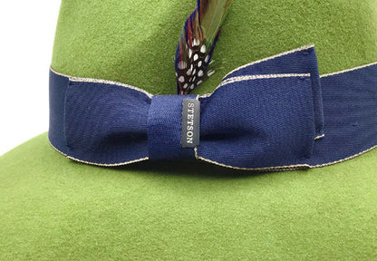 STETSON Schlapphut Filzhut Damenhut Wollfilz grün Gr.55