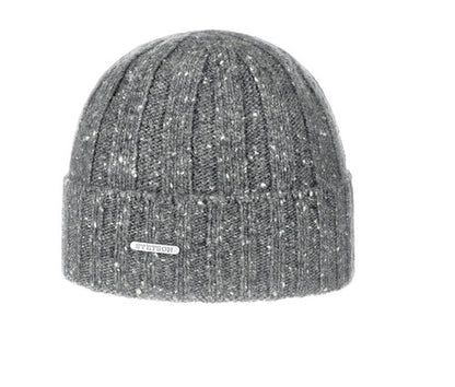 STETSON Strickmütze WOOL MIX BEANIE anthrazit