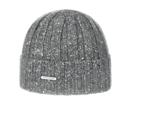 STETSON Strickmütze WOOL MIX BEANIE anthrazit