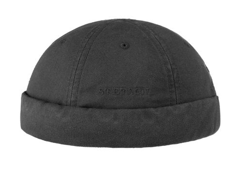 STETSON Mütze Docker größenverstellar Baumwolle schwarz UPF40+
