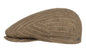 STETSON Mütze KENT DRIVER CAP Pinstripe Leinen braun Sommer